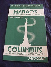 Partición Manaos Colombus por J. Médinger y L. Lunazzi Paso Doble