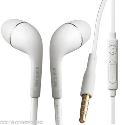 NEW GENUINE SAMSUNG WHITE HANDSFREE HEADSET EARPHONES FOR GALAXY S4 i9500 i9505