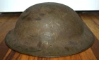 Vintage ORIGINAL WWI US ARMY USA DOUGHBOY MILITARY HELMET w LINER & CHINSTRAP