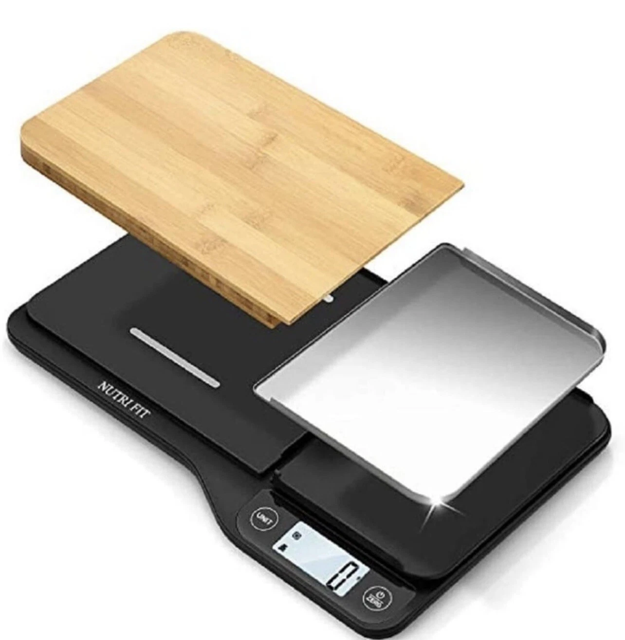 New Nutri Fit Food Scale 3 in 1 Digital Scale with Removable Cutting Board