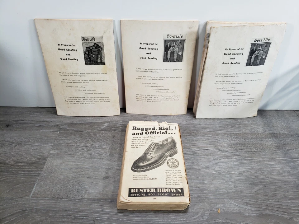 Vintage Lot Of 4 Boy Scouts Of America Illustrated Books & HANDBOOK - Image 2 of 4