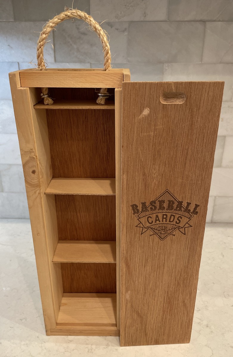 Vintage Napa Valley Box Company Baseball Card 3 Slot Storage