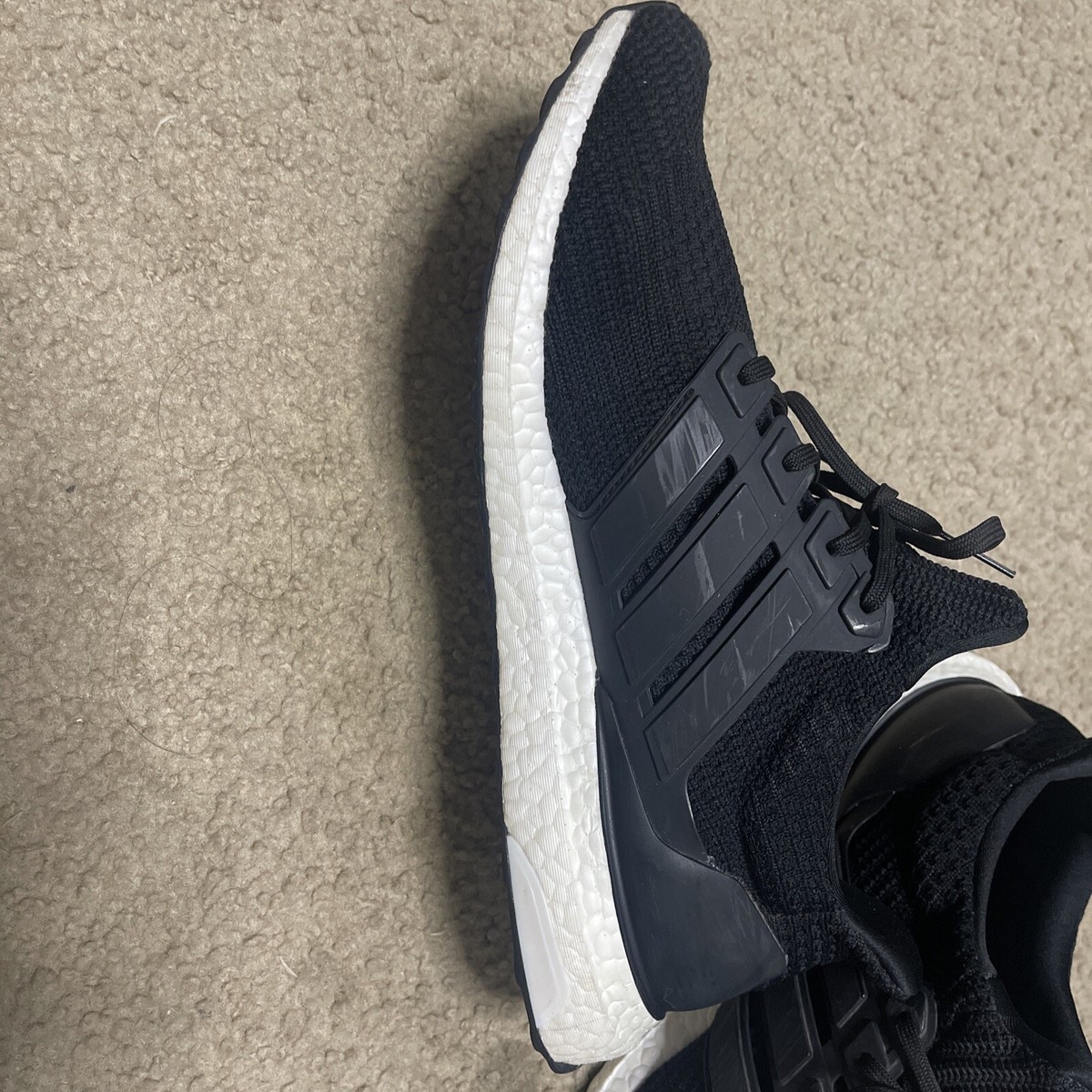 ADIDAS Ultraboost 4.0 Men’s Athletic Shoes Black Size 12 #123388264 Adidas Ultraboost 4.0 Triple Black Running Shoes Boost  main image 2
