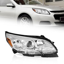 Weelmoto Right Headlight For 2013-2015 Chevy Malibu Projector Passenger Side