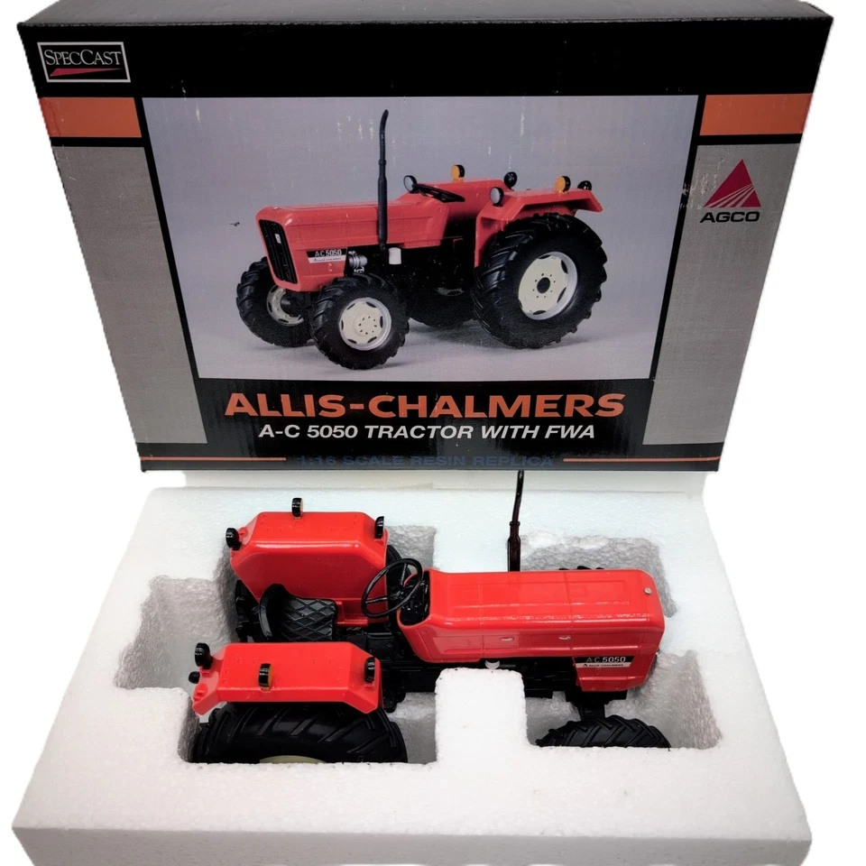 1/16 Allis Chalmers 5050 Tractor With Front Assist, Orange Spectacular Show - Image 2 of 4