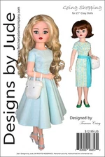 Going Shopping Doll Clothes Sewing Pattern for 21" Modern Cissy Alexander