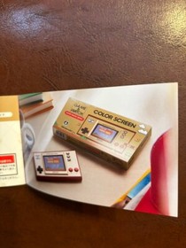 Nintendo Game & Watch Super Mario Bros 35th Anniversary Booklet Pamphlet Japan