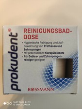 Prokudent Dentalbox Gebissdose Zahnspangendose mit Siebeinsatz WEISS