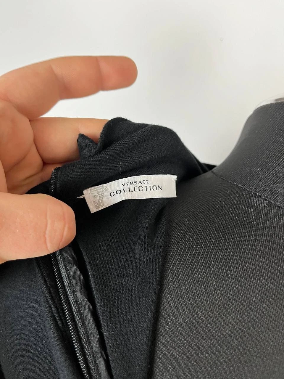 Versace Collection Abito donna nero manica lunga taglia 44 (0398)