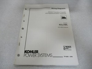 Pm216 Kohler Wiring Diagrams Kcl Kbl 100 4000 Amperes Generator Manual Tp 6266 Ebay Pm216 Kohler Wiring Diagrams Kcl Kbl 100 4000 Amperes Generator Manual Tp 6266 Ebay