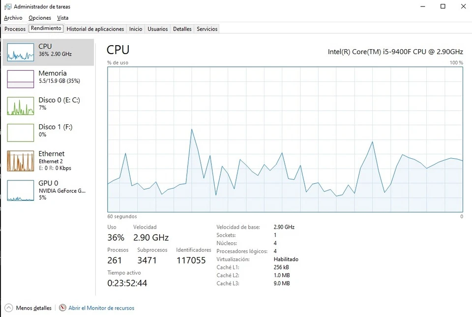 Procesador CPU Intel Core i5 9400F 6 núcleos 2.9GHz LGA 1151 - Imagen 3 de 3
