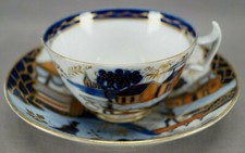 New Hall Hand Painted Imari Pattern 1163 Tea Cup & Saucer Circa 1812-1832