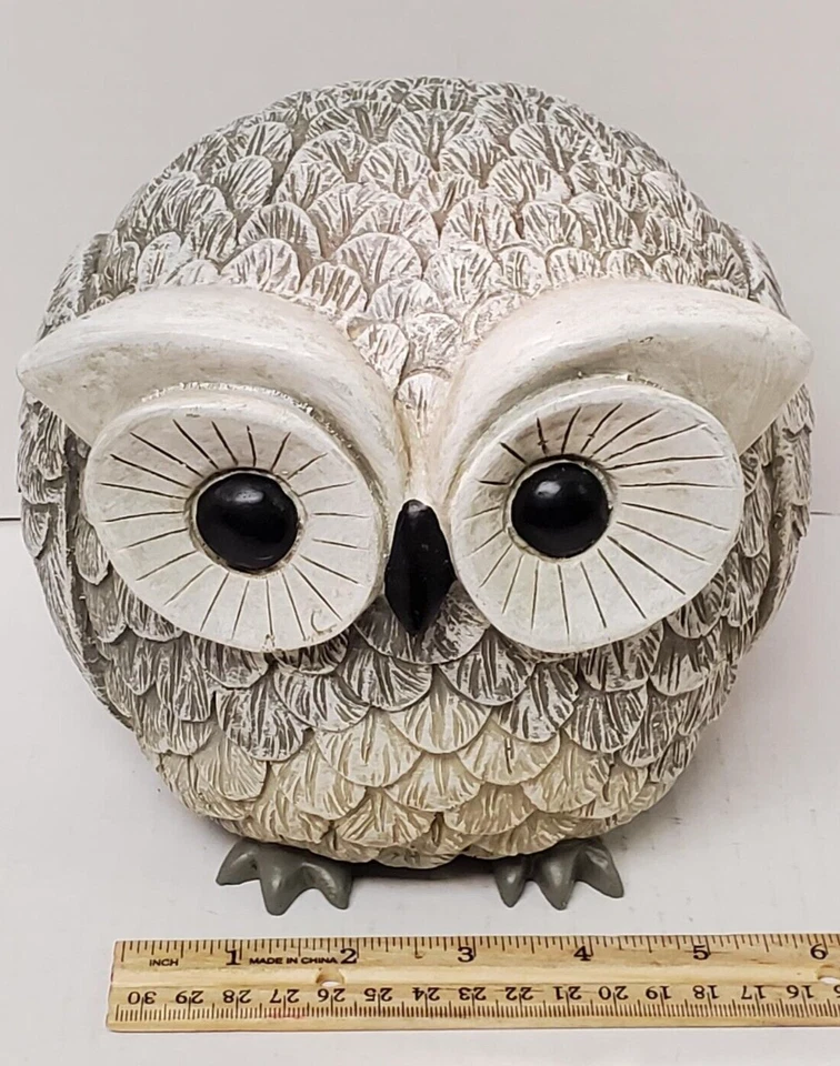 Roman Pudgy Pals Owl Bird Outdoor Garden Statue Figurine 75260 - Image 2 of 4