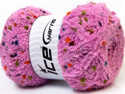 4-Skein Lot Puffy PomPom Yarn Bulky Microfiber soft orchid