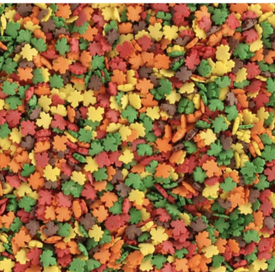 Sprinkle King Twinquins Fall Leaf Leaves Blend 5 Lbs Red Yellow Orange Brown