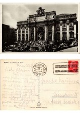 Old postcard AK ROME The Trevi Fountain Italy (551118)
