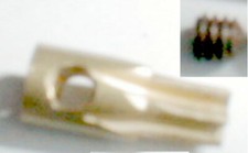 7 Tooth Brass Pinion Gear  Set Screw 48 Pitch .078" Armature Shaft Slot Car NOS