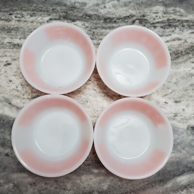 【新品未使用】Fire king Anchor Hocking ボウル 【稀少】 4 Fire King Anchor Hocking Milk Glass Orange Homestead Pattern 5