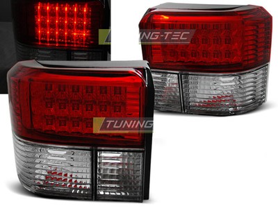Takavalot varten for VW T4 1990-2003 punavalkoinen LED DEPO LDVW55WL XINO US