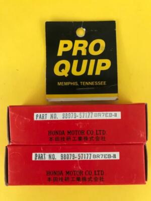 ♪♪^^ ♪♪ Honda OEM 2 each Spark Plug 98079-5177 BR7eb-11 NEW old Stock