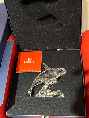Swarovski crystal figurines whale - ORCA