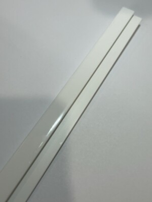 !  Fasade 48 in. Decorative Vinyl J-Trim  sold each gloss white 14500 pk