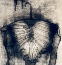 Eva Bednárová 1970 Etching Staré šaty 33" Limited Edition 13/15 Surrealist Art