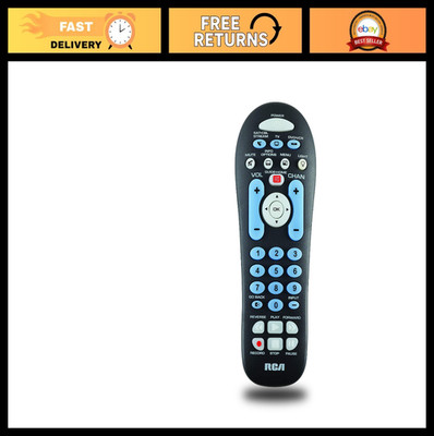 Universal Remote Control for TV, DVD & Cable - Big Button, 3-Device, Black