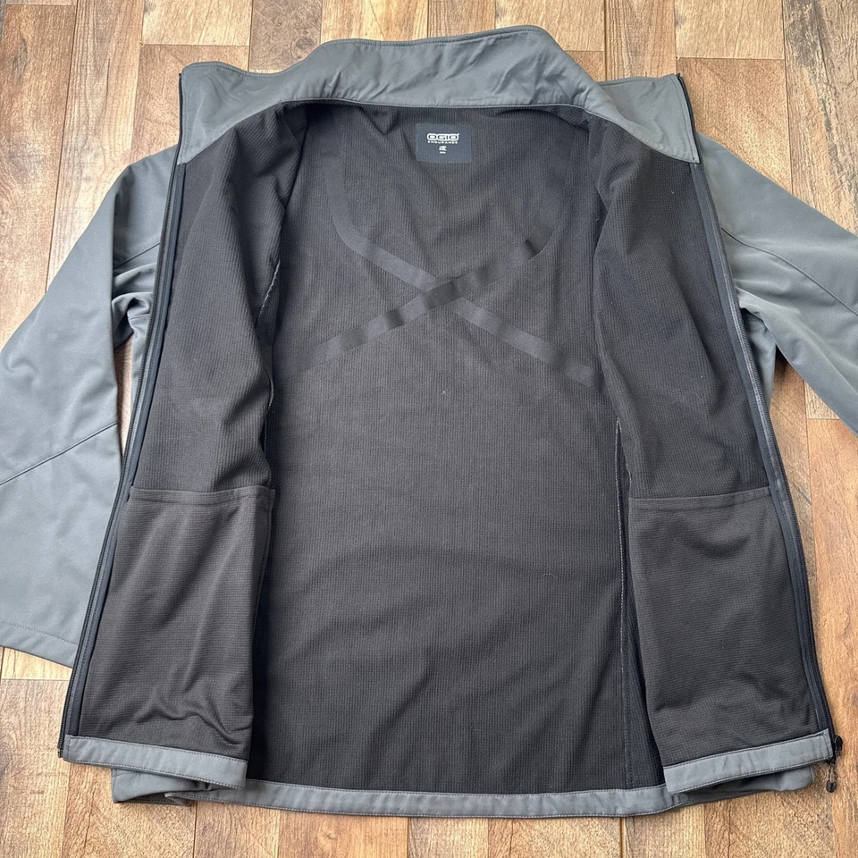 Chaqueta para mujer Ogio Endurance Crux Soft Shell 4XL gris cremallera completa golf 6905 Foto 4 de 4