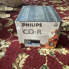 Philips 30 Pack CD-R Blank CDs & Full Size Jewel Cases 700MB 80 Minutes