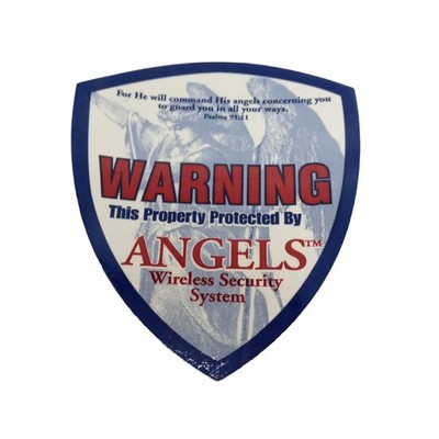 Warning This Property Protected by Angels Wireless Security System Psalms 91:11