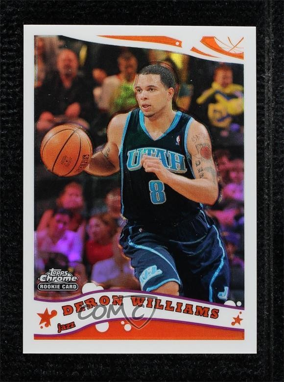 2005-06 Topps Chrome Refractor 887/999 Deron Williams #200 15xz