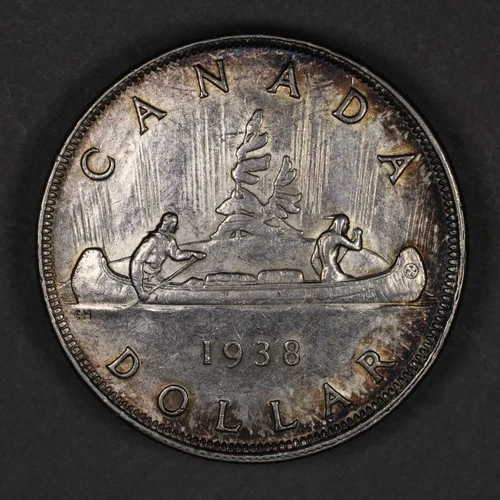 1938 Canada Silver Dollar — photo from the most recent tracked eBay sale