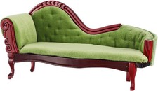 Abaodam 1/12 Scale Dolls House Furniture Miniature Victorian Chaise Lounge Sofa