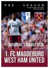 MAGDEBURG Germany v WEST HAM UNITED England 1 August 2026 Friendly WHU FAN ed