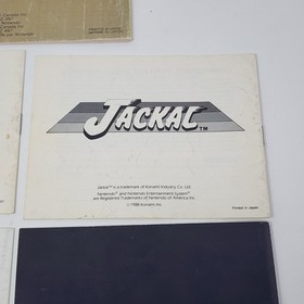 5 Official Nintendo NES Manuals (Zelda, Jackal, Contra, Low G Man, Paperboy)