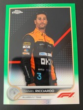 2022 Topps Chrome Formula Formel 1 Green Refractor 37 F1 Daniel Ricciardo ed/99