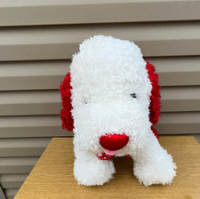 Dan Dee Collectors Choice White Red Dog W/Red Heart Plush I LovE U Animal 19"