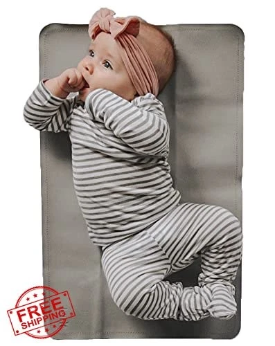 Lark Baby Goods Vegan Leather Changing Mat Grey