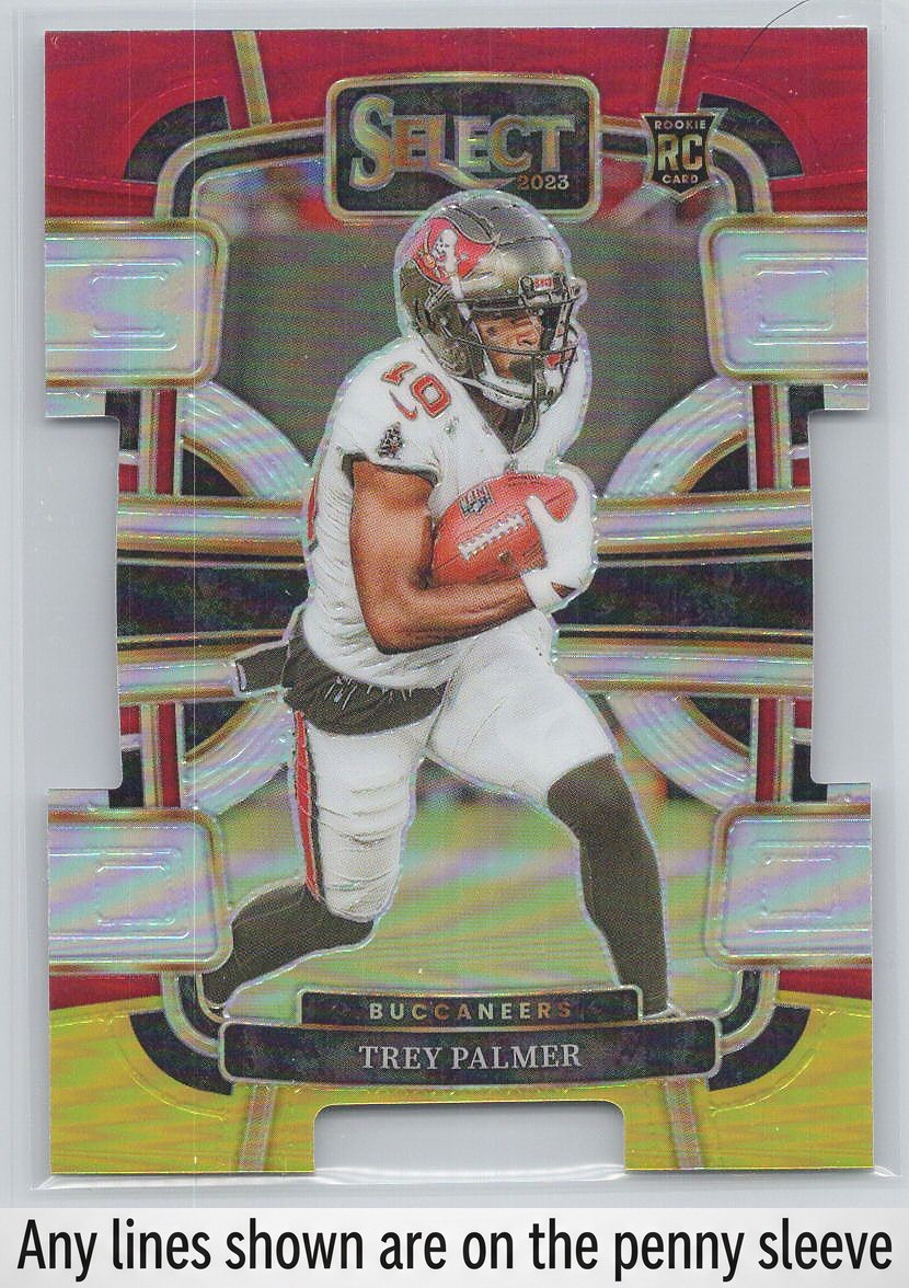 2023 Panini Select #94 Trey Palmer Red and Yellow Prizms Die Cuts