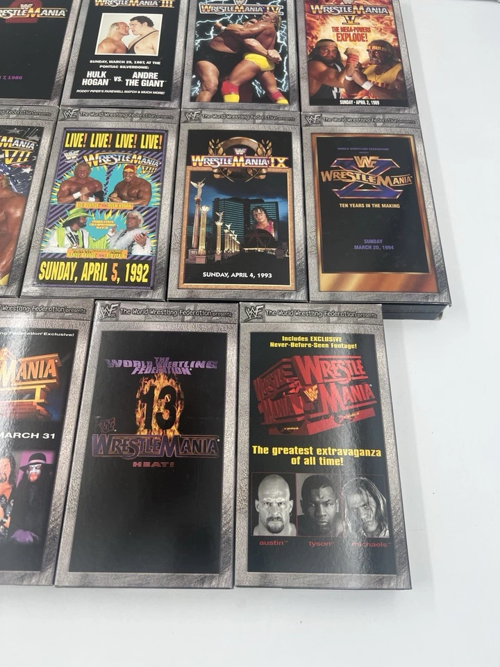 WWF WrestleMania - The Legacy Box Set (Wrestlemanias 1-14) Vintage VHS RARE Hulk - Image 4 of 4