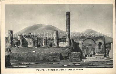 Pompei Tempio di Giove e Arco di Nerone Ancient Site Ruins