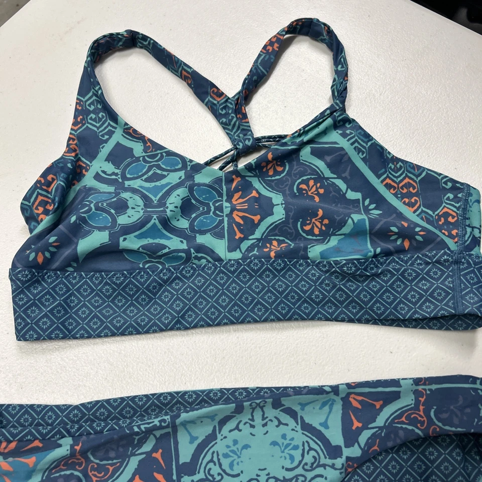 Купальник женский Prana 2 предмета размер XL ацтекский цветочный с бретелью через шею двусторонний Lagos - Изображение 3 из 4