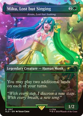 MTG FOIL Azusa, Lost but Seeking (Miku, Lost but Singing) (Hatsune Miku) (#1597)