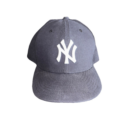 New Era 59Fifty Hat MLB New York Yankees Fitted Cap Black Size 7 5/8 Authentic