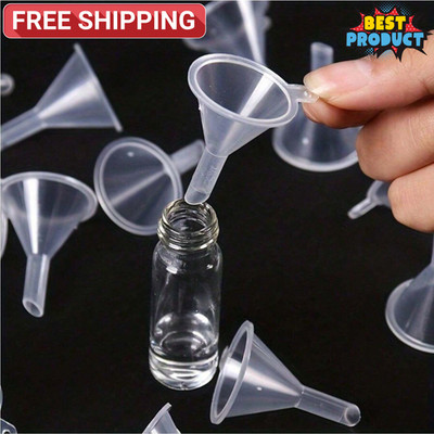 20 Stck. Mini Klar Trichter Labor Öl Parfüm Gewürz Flasche Füllung Klein Trichter Set UK