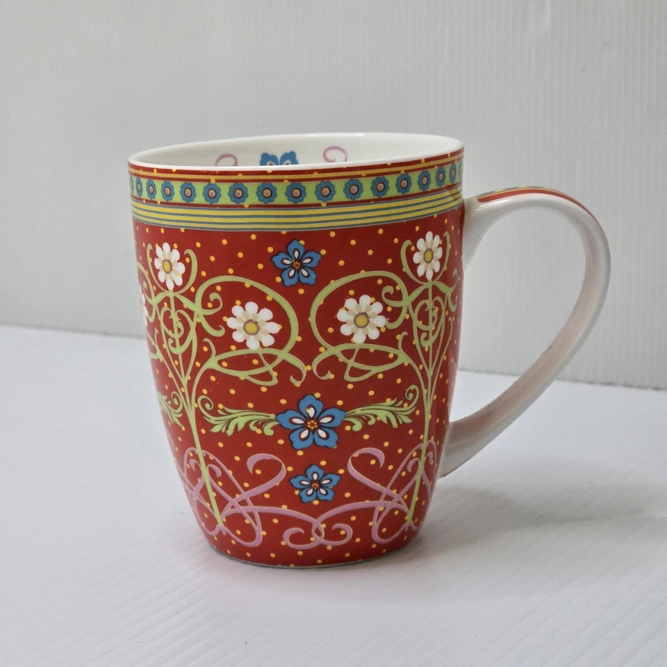 Maxwell & Williams Red Daisychain Claire Chilcott Bone China Coffee Mug Tea Cup - image 2 of 4