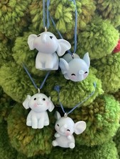 Mini Resin Elephant Ornaments - You Choose