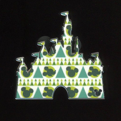 DLR Hidden Mickey 2025 Wave B Castle Green Mickey Disney Pin