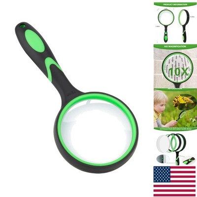 3X Magnification Handheld Reading Magnifier - Ideal for Seniors & Kids